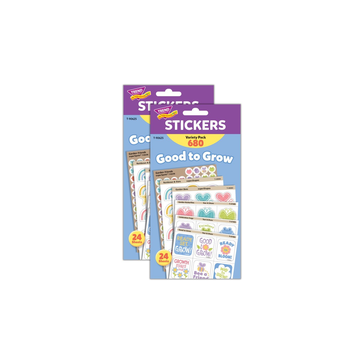 TREND Good to Grow Sticker Variety Pack, 680 Per Pack, 2 Packs