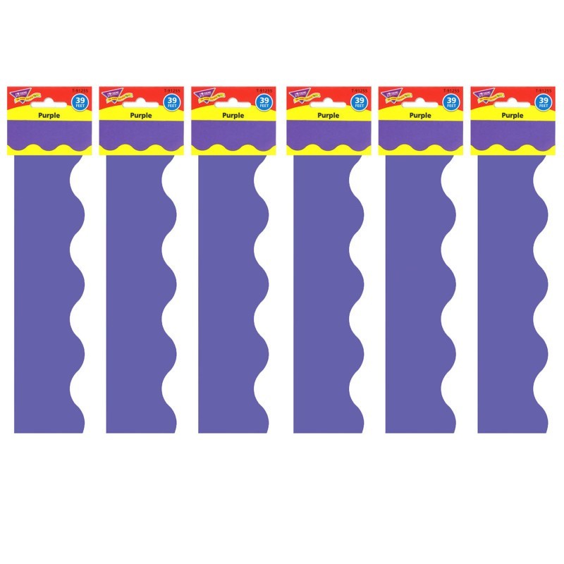 TREND Purple Terrific Trimmers®, 39 Feet Per Pack, 6 Packs