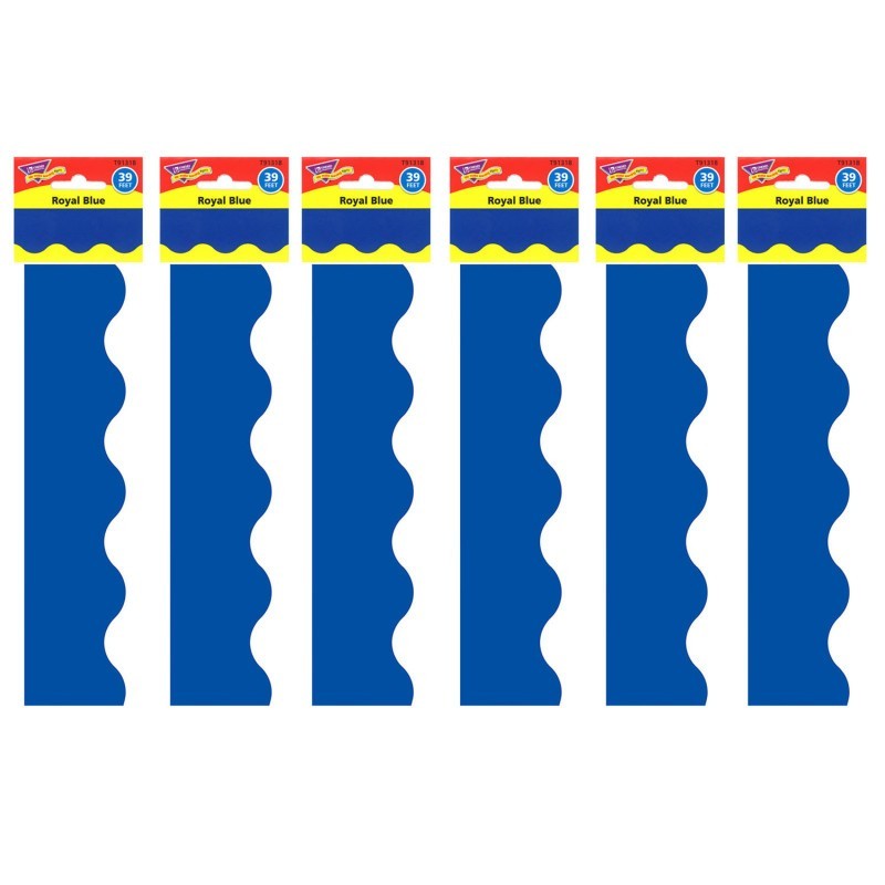 TREND Royal Blue Terrific Trimmers®, 39 Feet Per Pack, 6 Packs