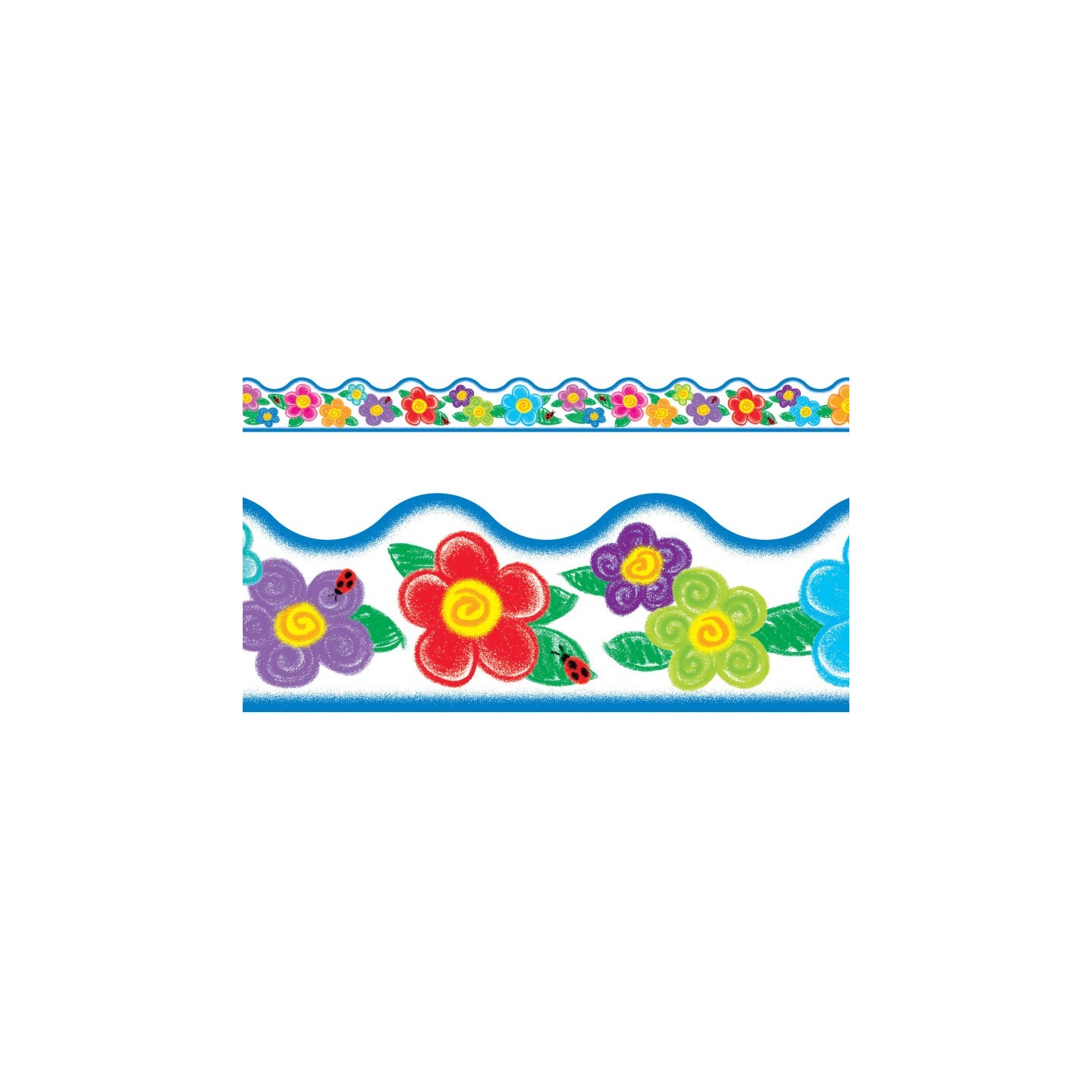 TREND Crayon Flowers Terrific Trimmers®, 39 ft
