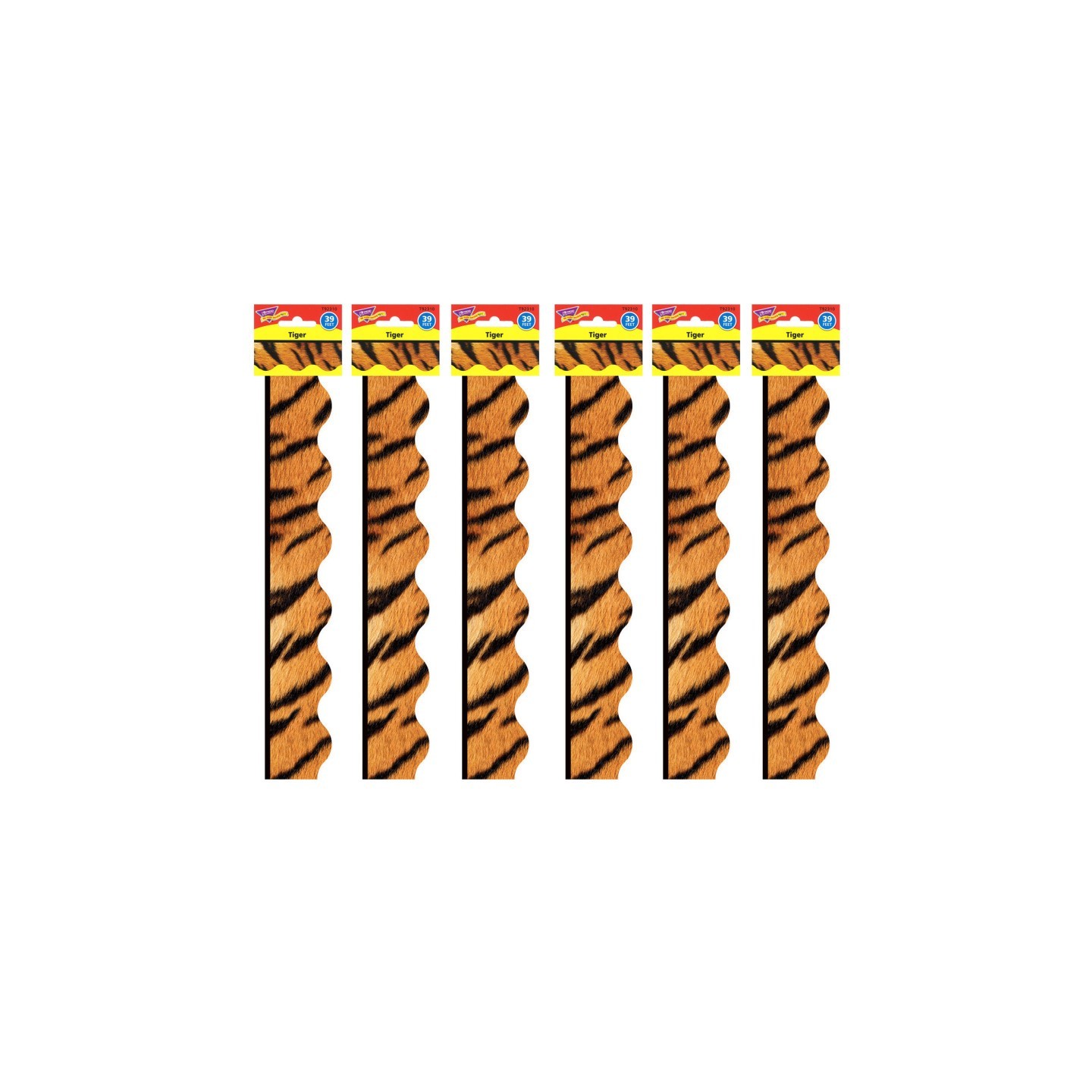 TREND Tiger Terrific Trimmers®, 39 Feet Per Pack, 6 Packs