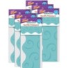TREND Teal Swirls Terrific Trimmers®, 39 Feet Per Pack, 6 Packs