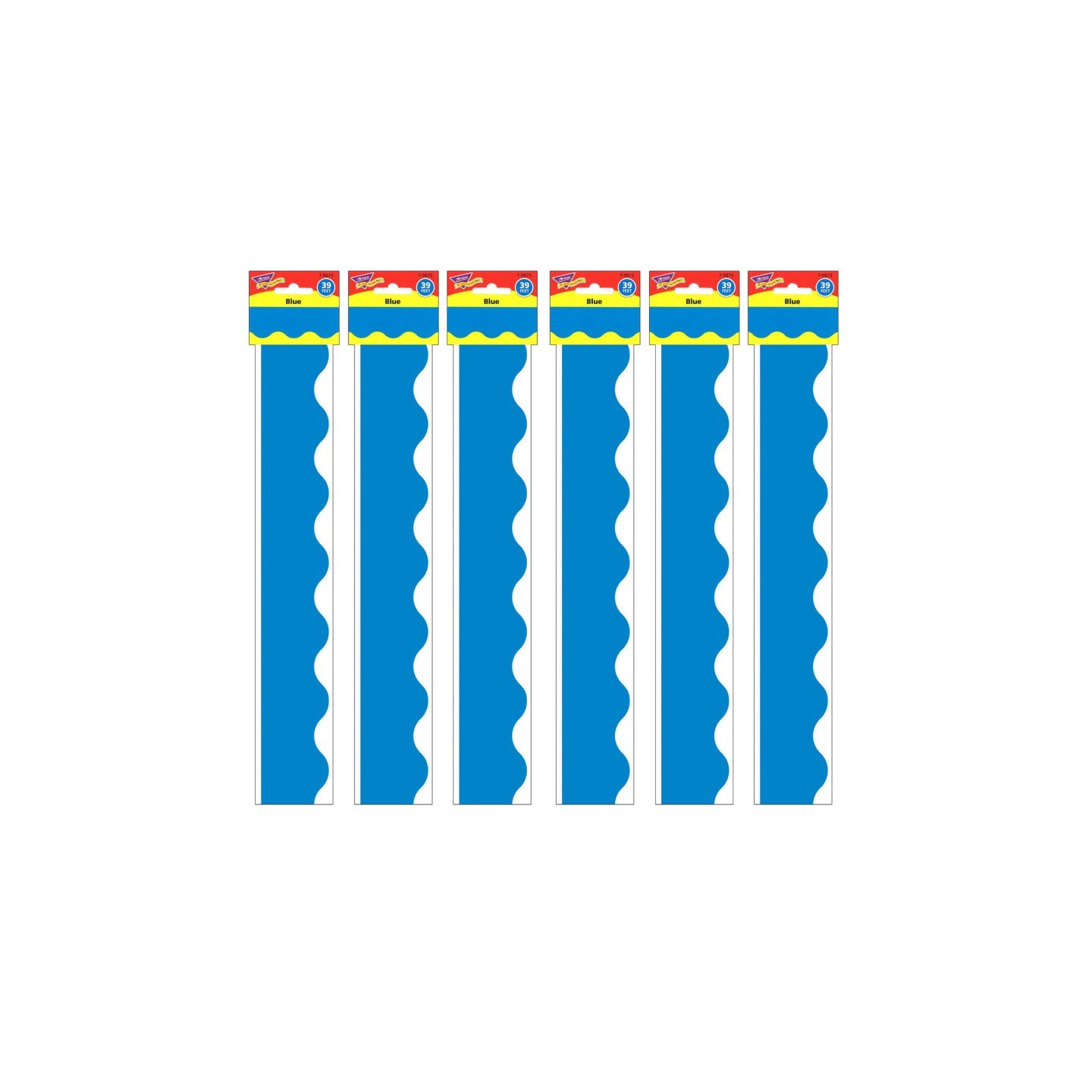 TREND Blue Terrific Trimmers®, 39 Feet Per Pack, 6 Packs