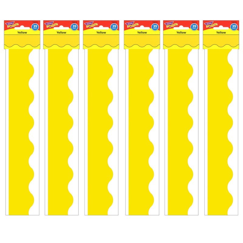 TREND Yellow Terrific Trimmers®, 39 Feet Per Pack, 6 Packs