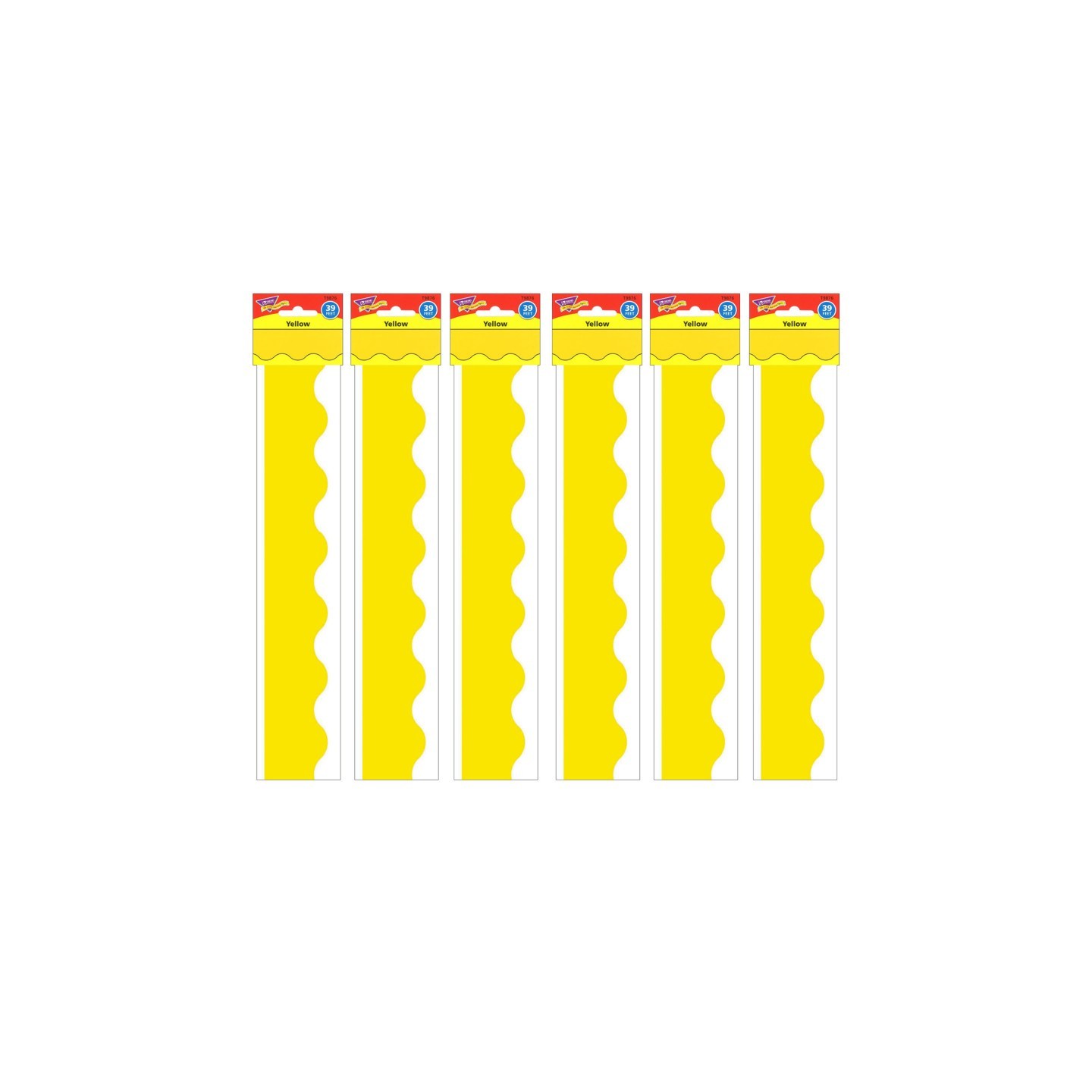 TREND Yellow Terrific Trimmers®, 39 Feet Per Pack, 6 Packs