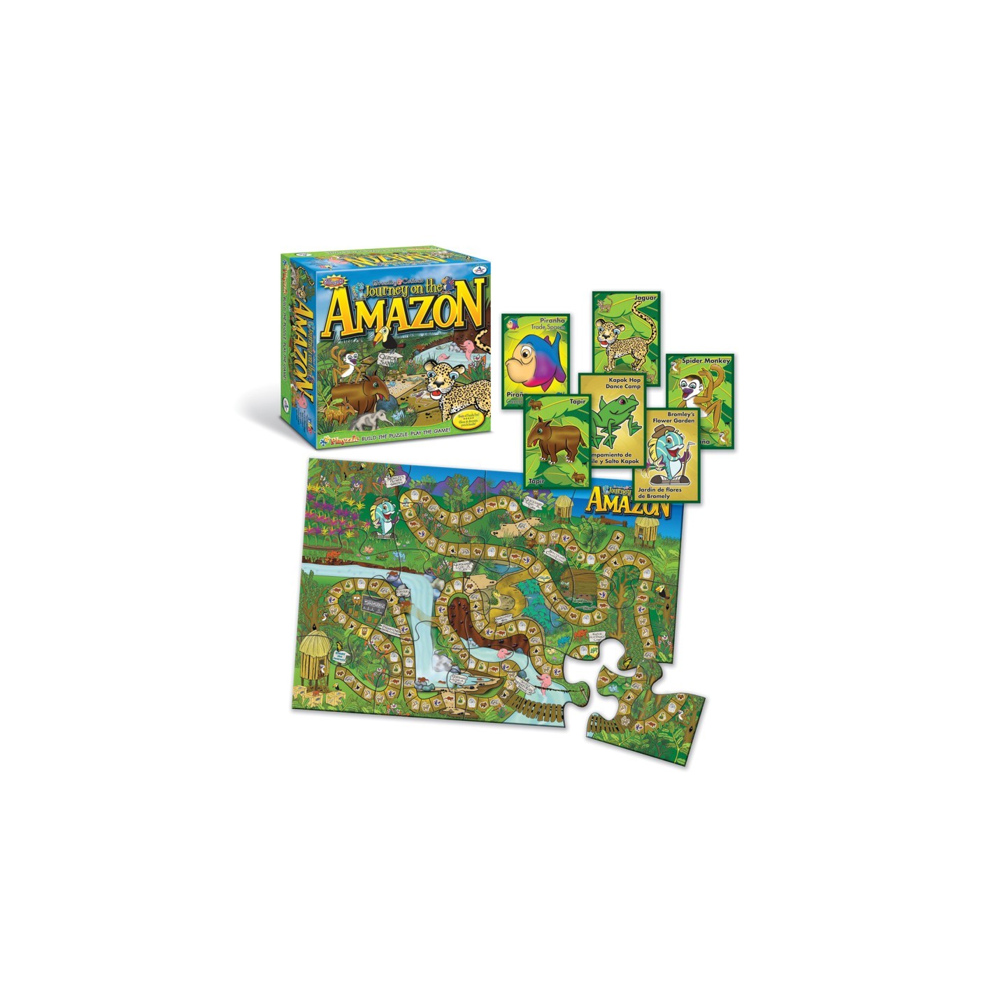 Talicor™ Journey on the Amazon Playzzle - Educational Board Game for Kids