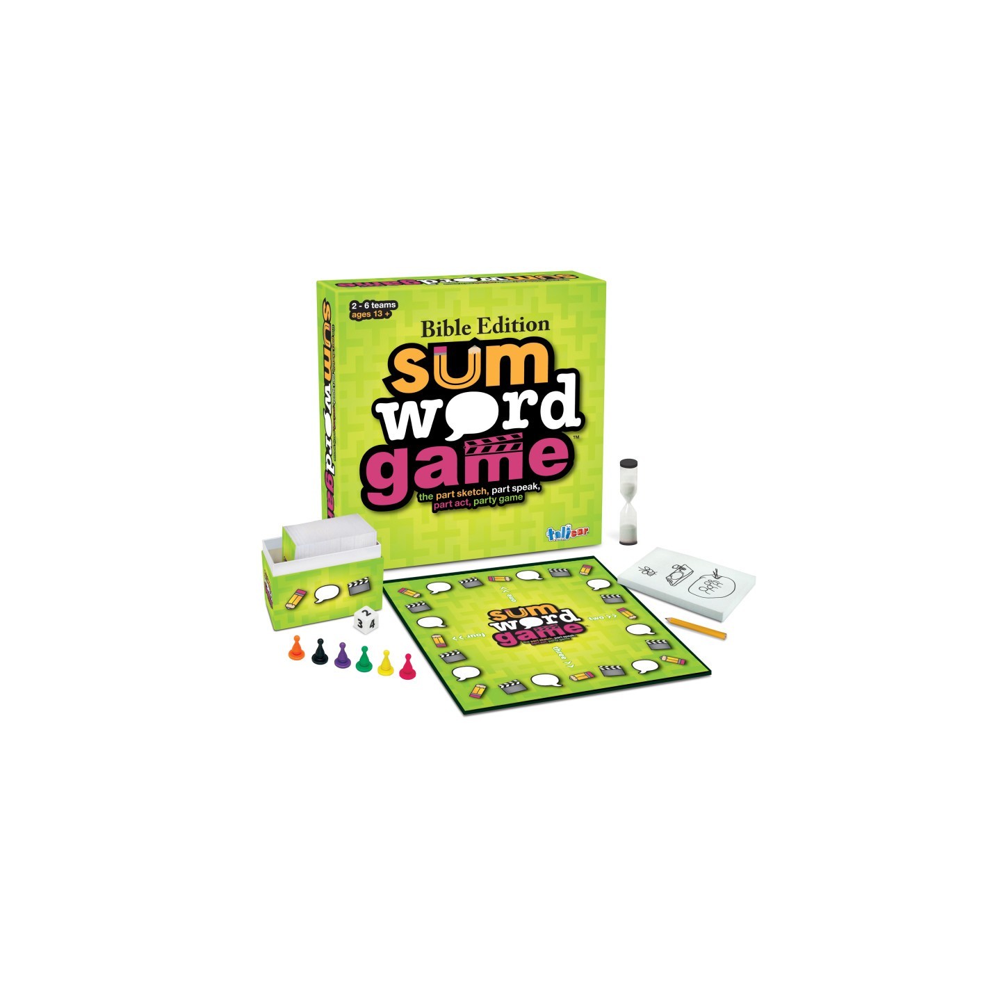 Talicor™ SUM WORD GAME BIBLE EDITION - Fun & Educational Game for Kids