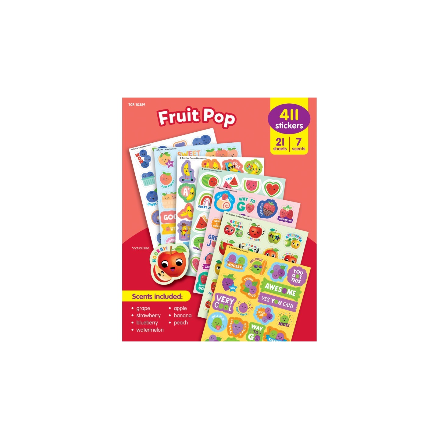 Teacher Created Resources Fruit Pop Smelly Stickers Variety Pack