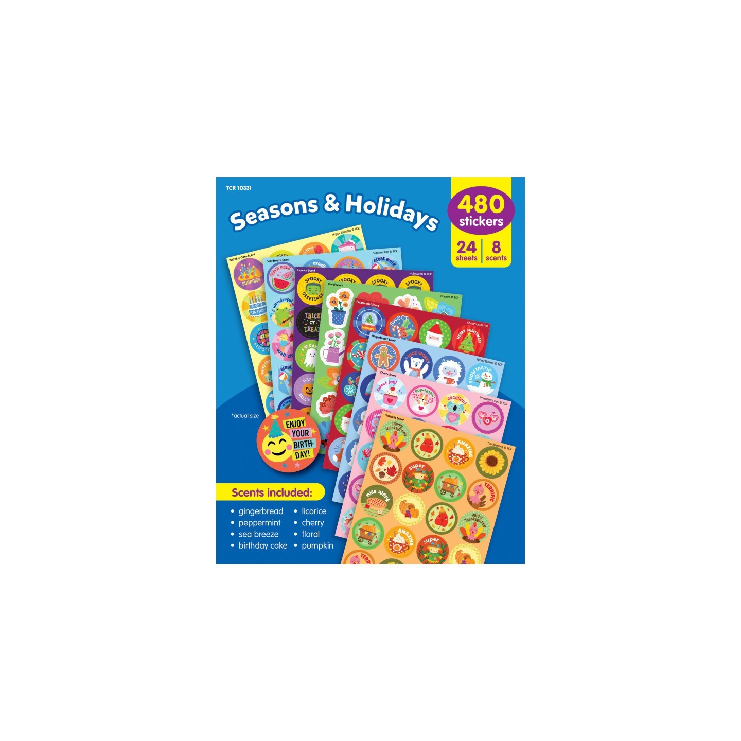 Teacher Created Resources Seasons & Holidays Smelly Stickers Variety Pack