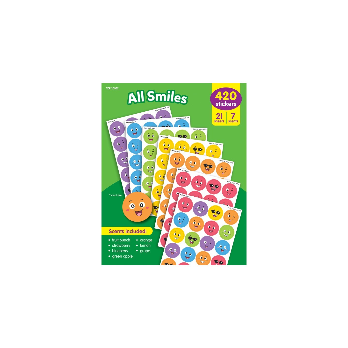 Teacher Created Resources All Smiles Smelly Stickers Variety Pack