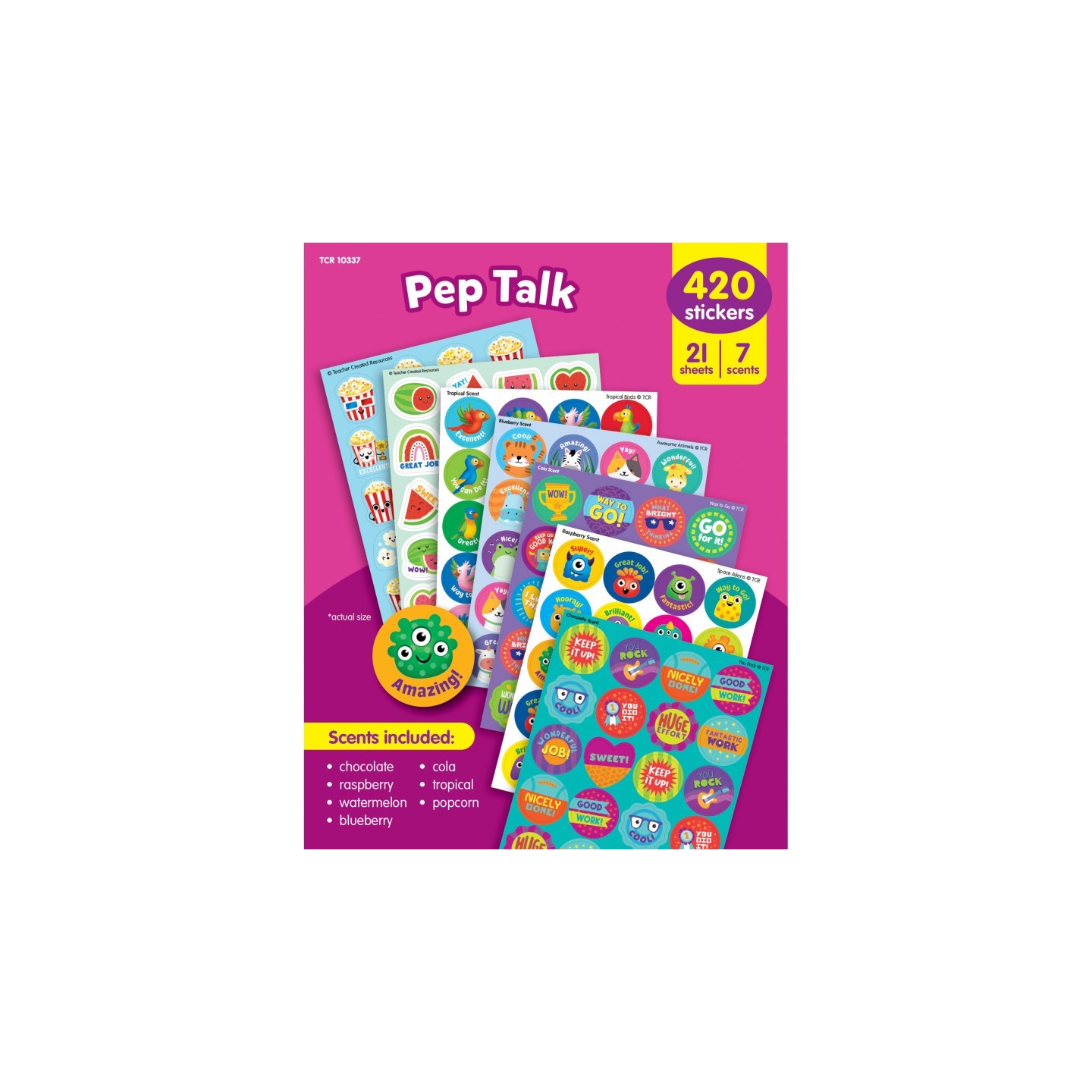 Teacher Created Resources Pep Talk Smelly Stickers Variety Pack