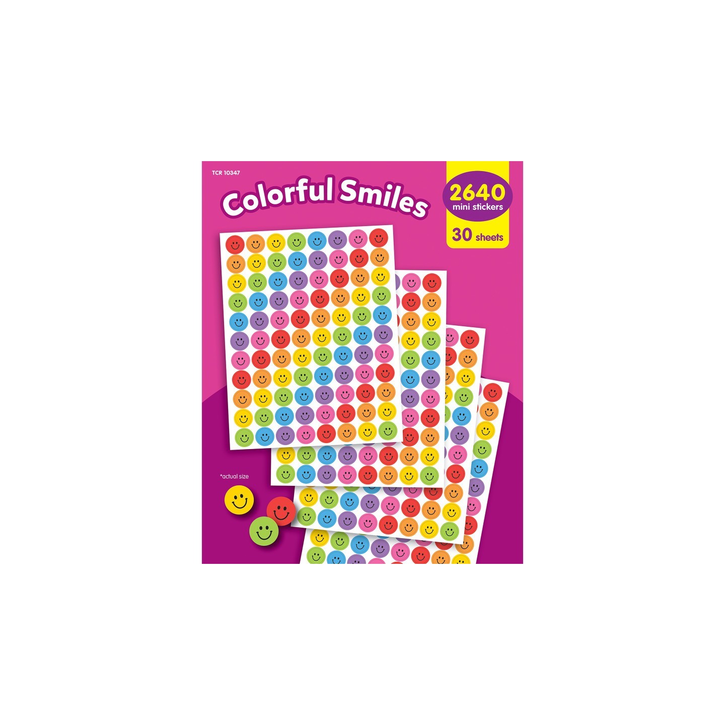 Teacher Created Resources® Colorful Smiles Mini Stickers Value Pack