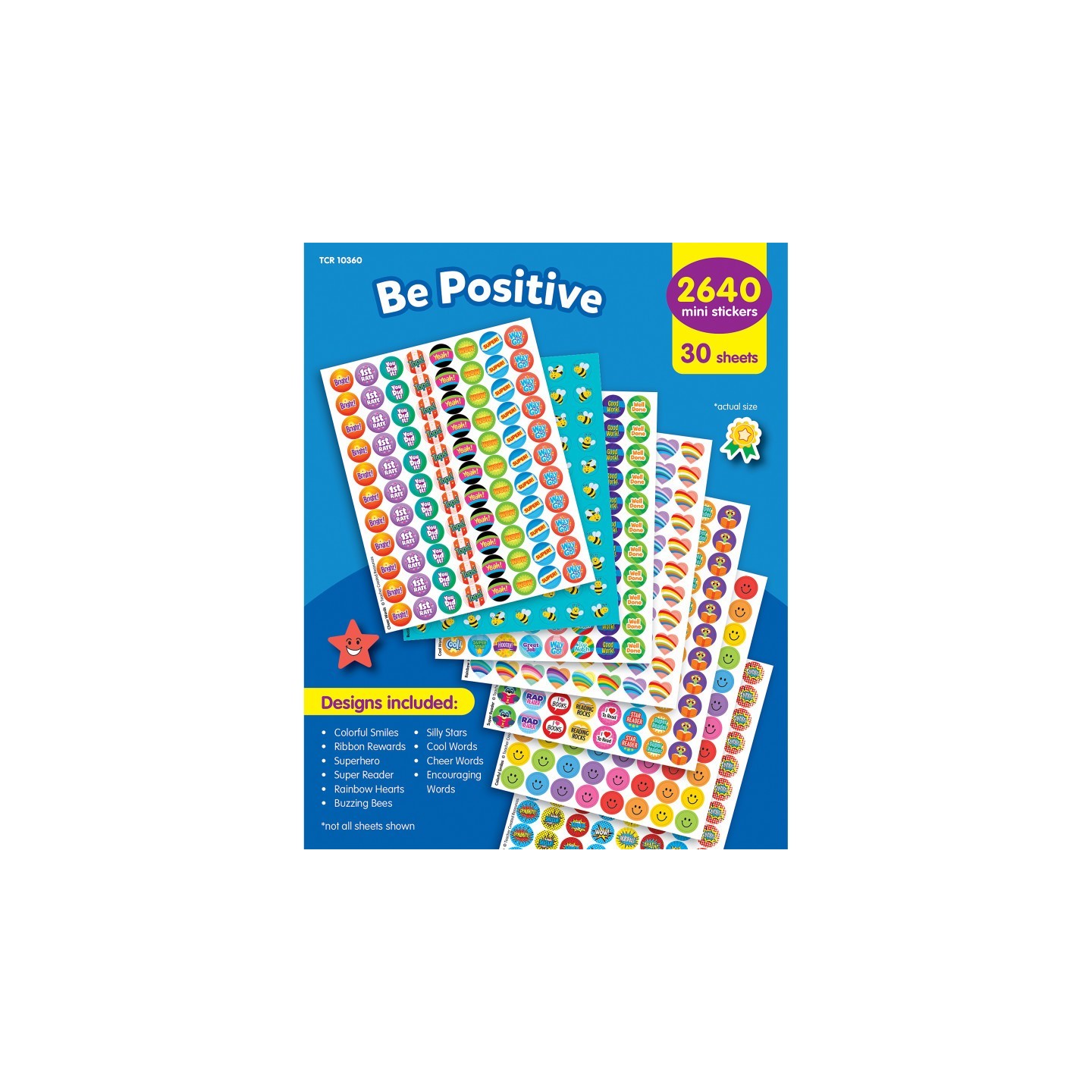 Teacher Created Resources® Be Positive Mini Stickers Variety Pack
