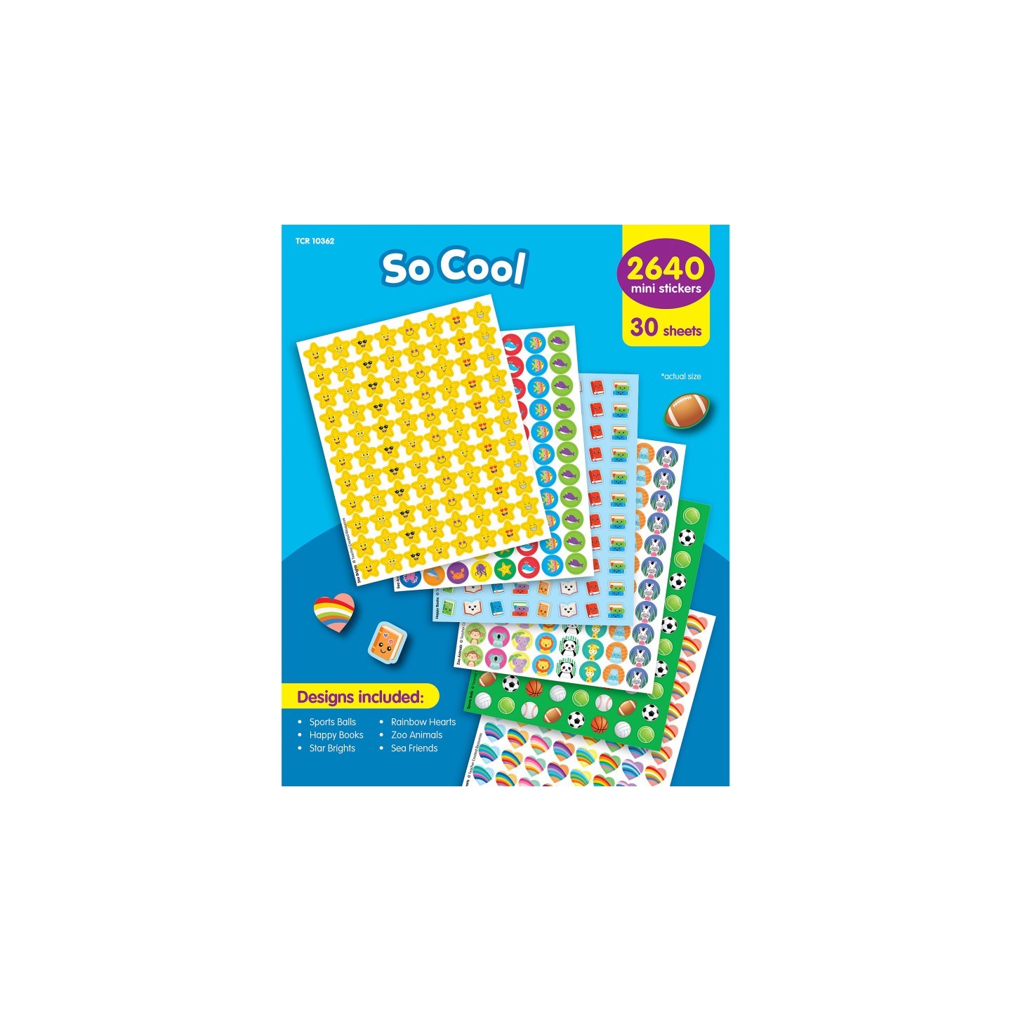 Teacher Created Resources® So Cool Mini Stickers Variety Pack