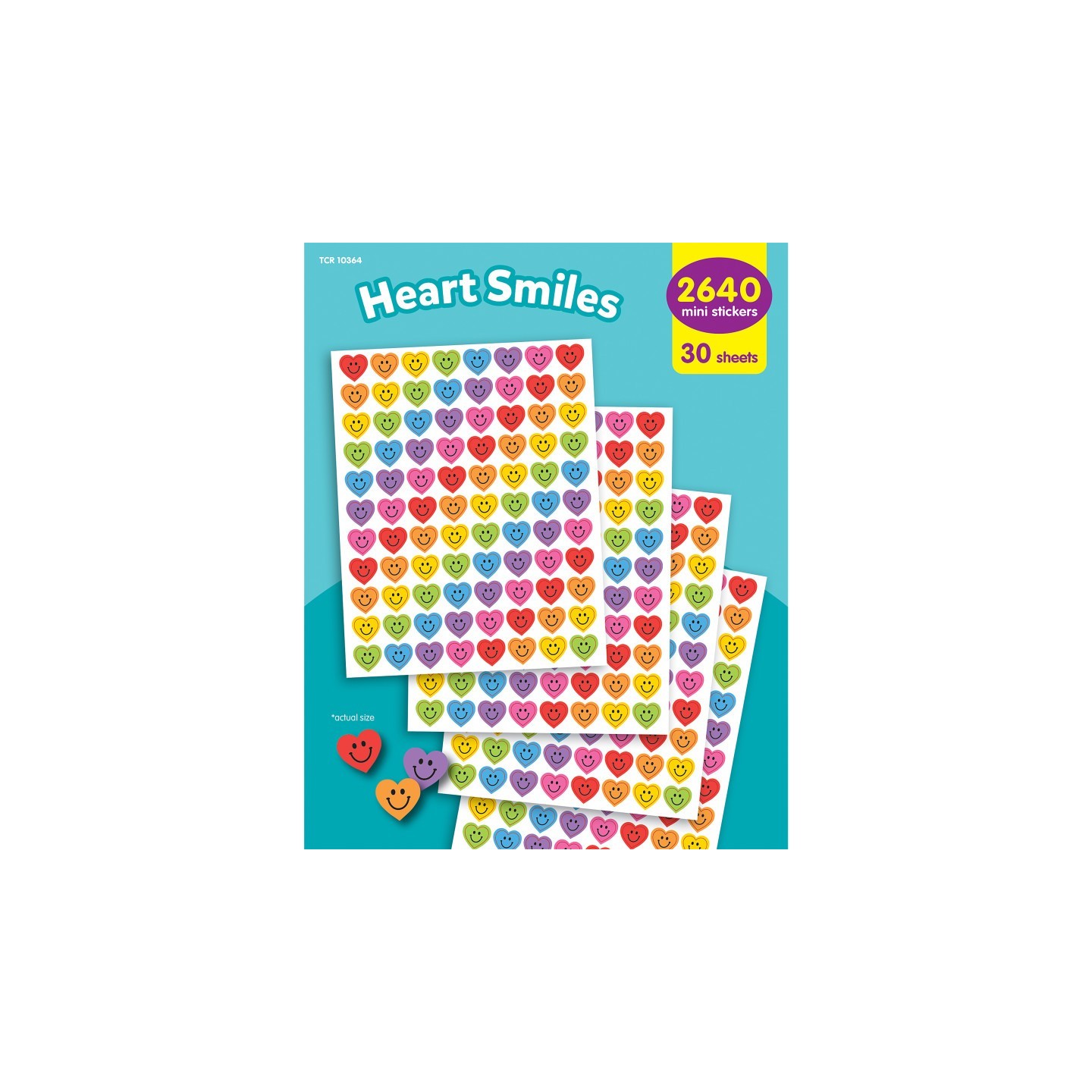 Teacher Created Resources® Heart Smiles Mini Stickers Value Pack