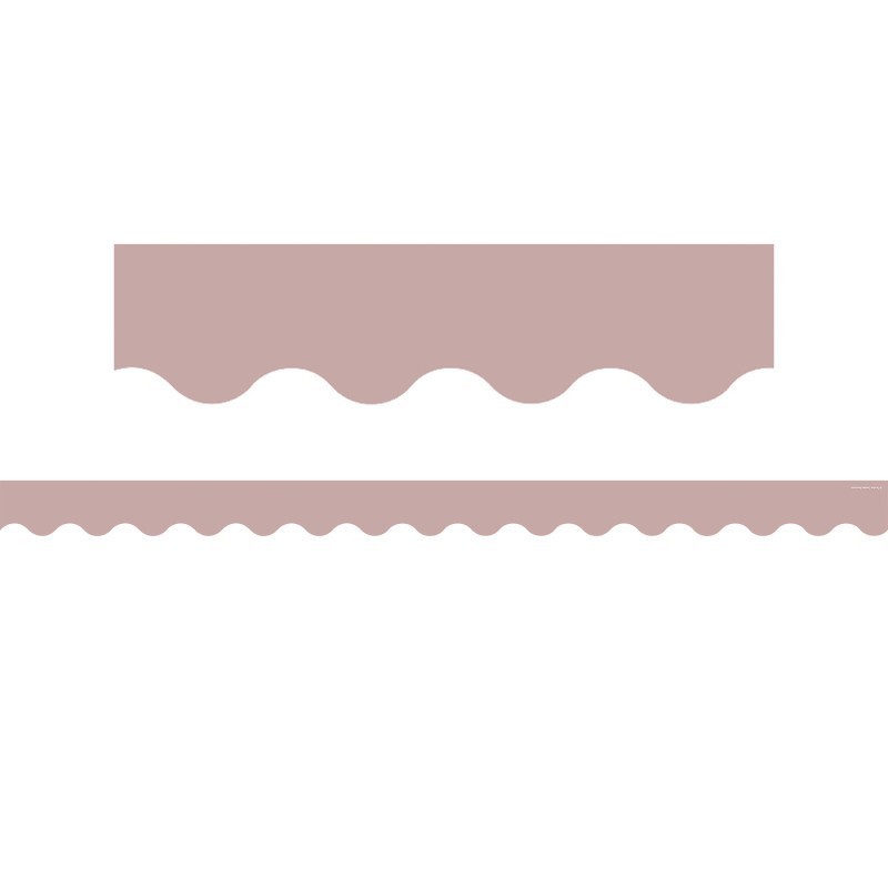 Teacher Created Resources® Light Mauve Scalloped Border Trim, 35 Feet