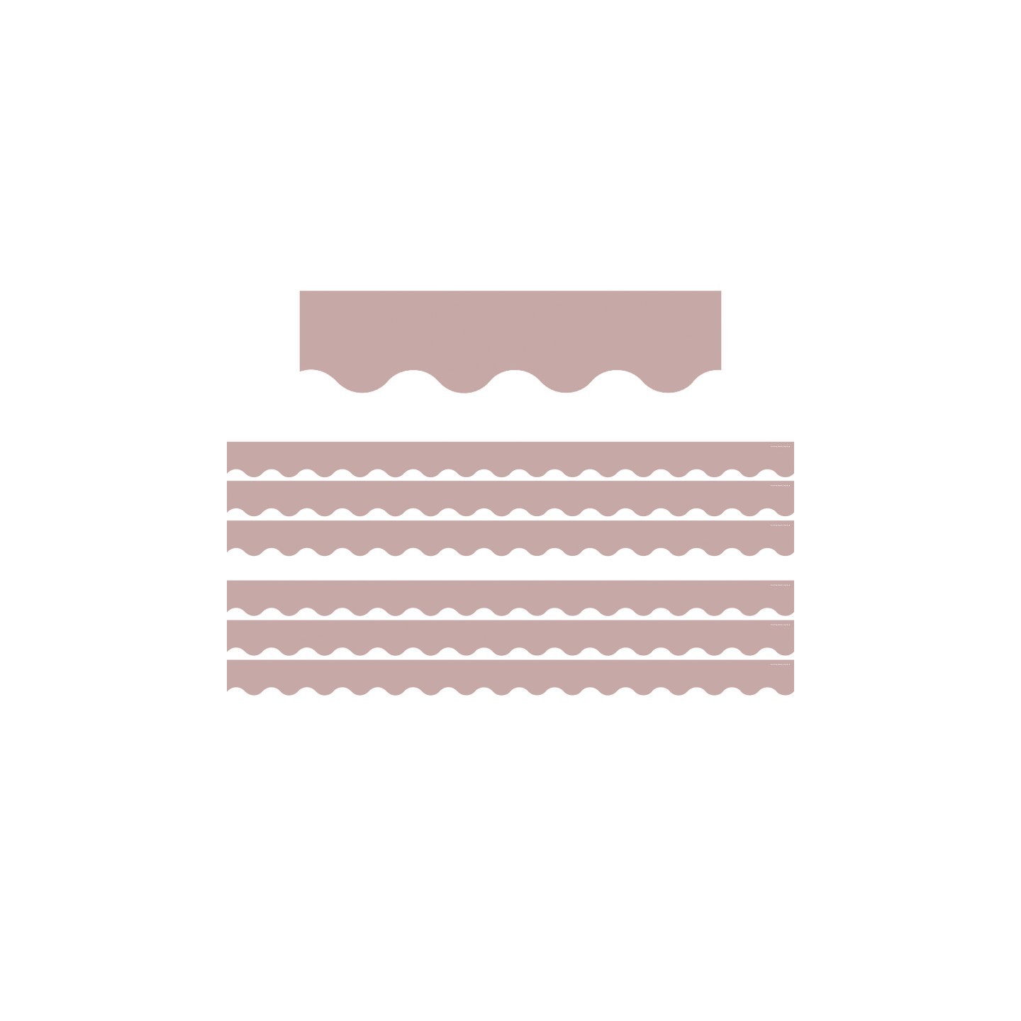 Teacher Created Resources® Light Mauve Scalloped Border Trim, 35 Feet Per Pack, 6 Packs