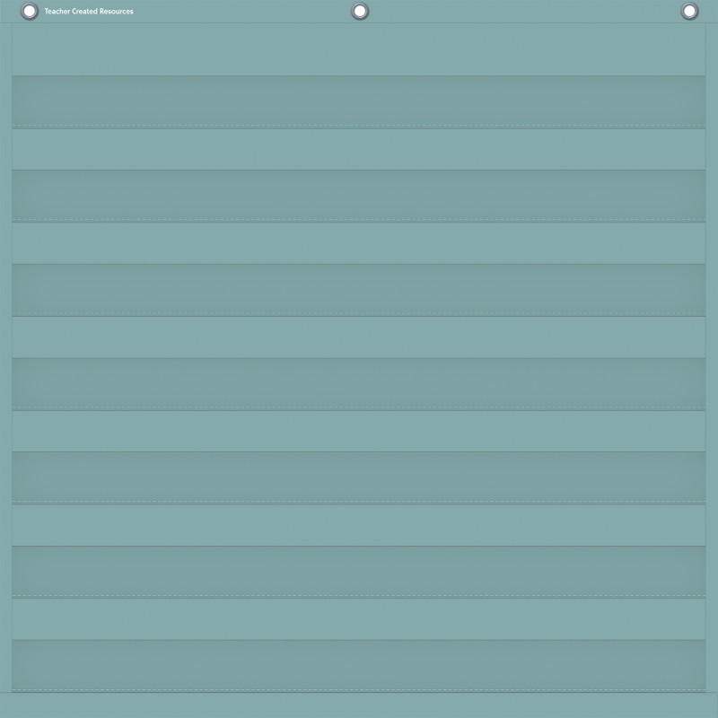 Teacher Created Resources® Calming Blue 7 Pocket Chart, 28" x 28"
