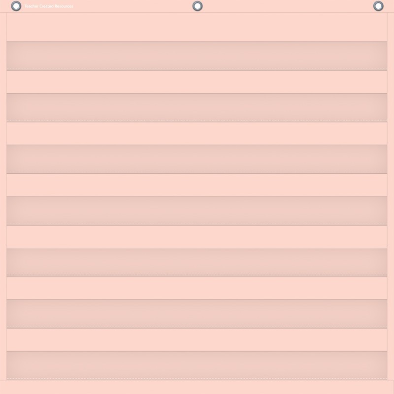 Teacher Created Resources® Blush 7 Pocket Chart, 28" x 28"