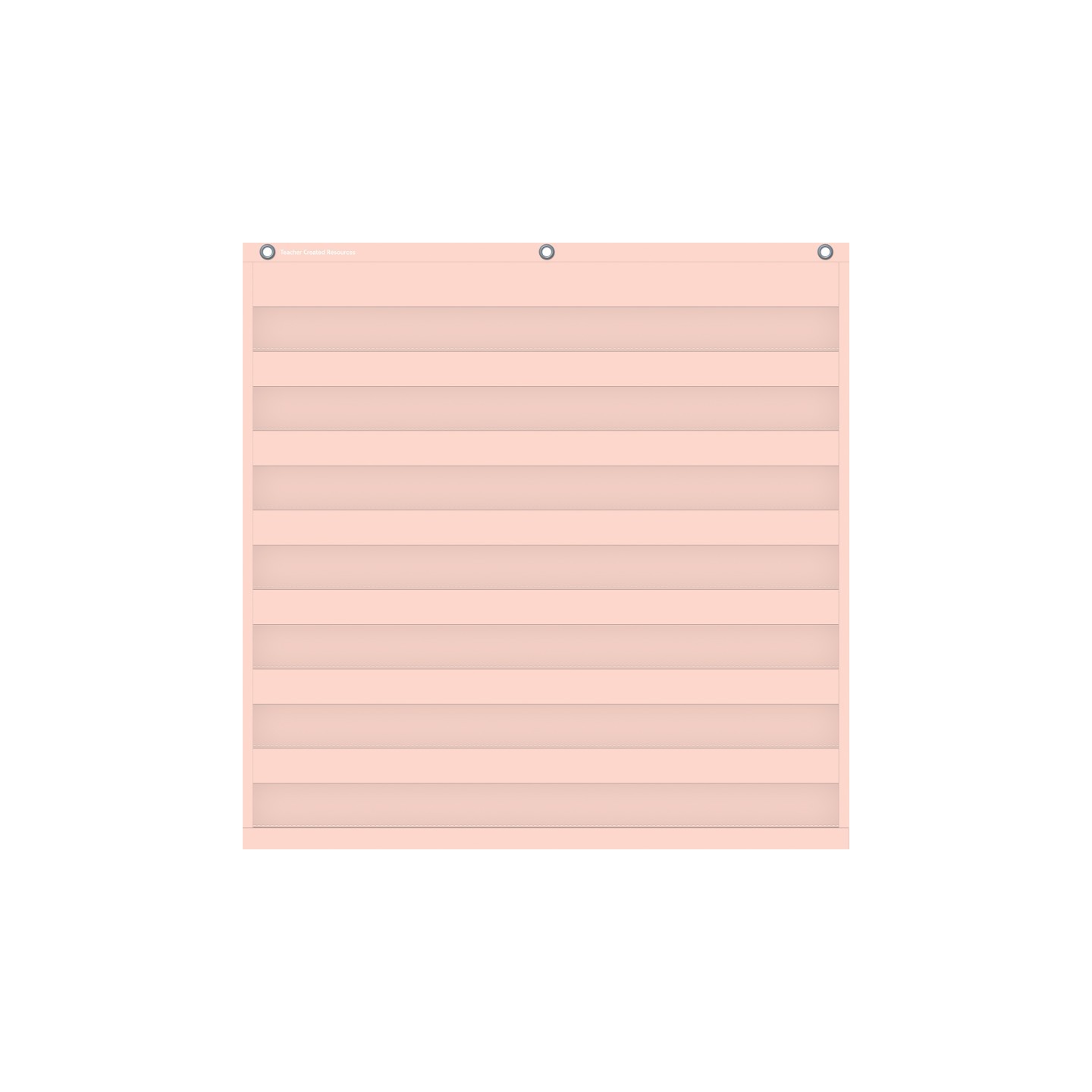 Teacher Created Resources® Blush 7 Pocket Chart, 28" x 28"