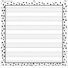 Teacher Created Resources® Black Painted Dots on White 7 Pocket Chart, 28" x 28"