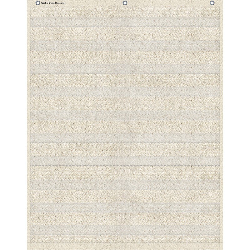 Teacher Created Resources® Woven 10 Pocket Chart, 34" x 44"