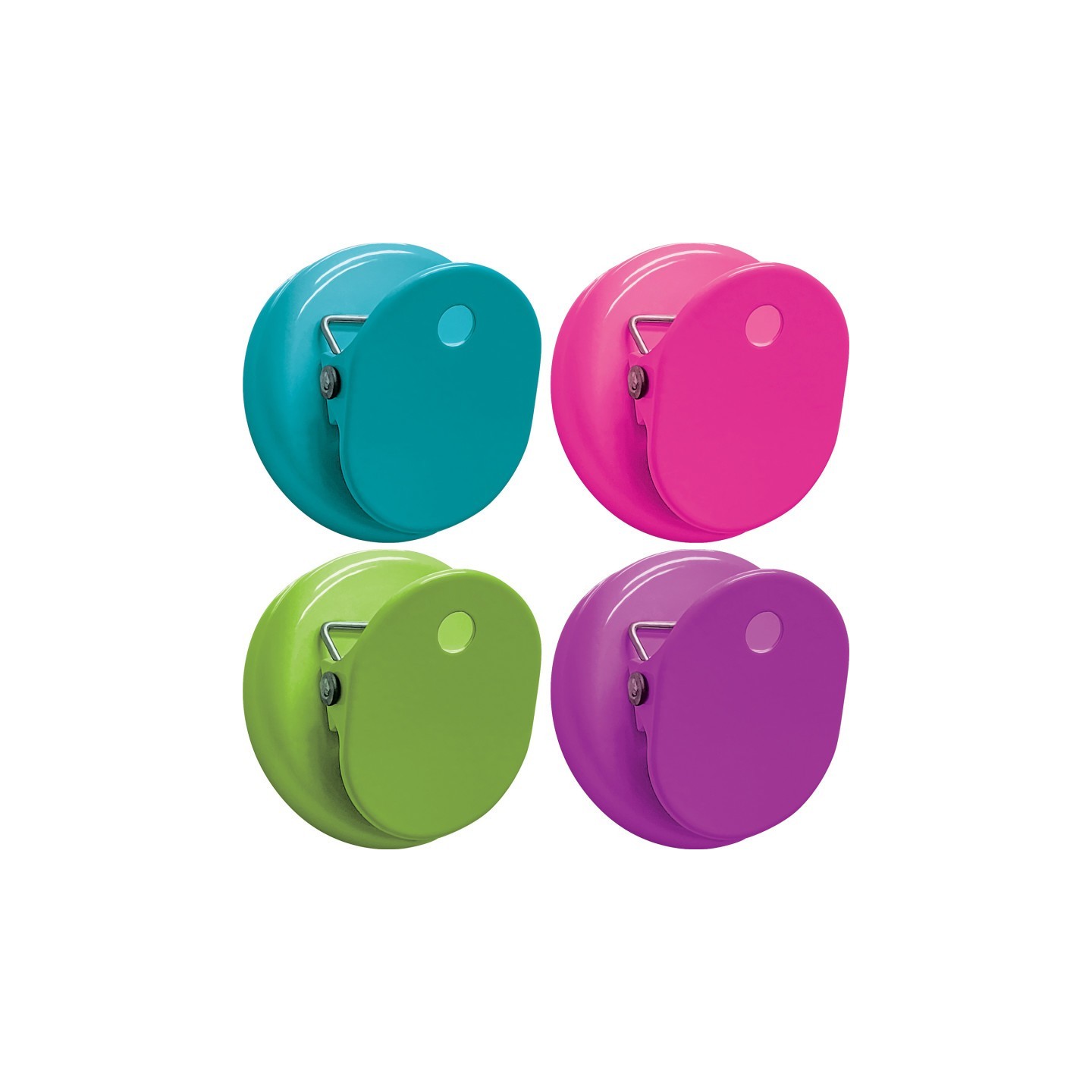 Teacher Created Resources® Colorful Magnetic Clips, Pack of 4