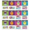 Teacher Created Resources® Brights 4Ever Hall Pass with Lanyard, 4 Per Pack, 3 Packs