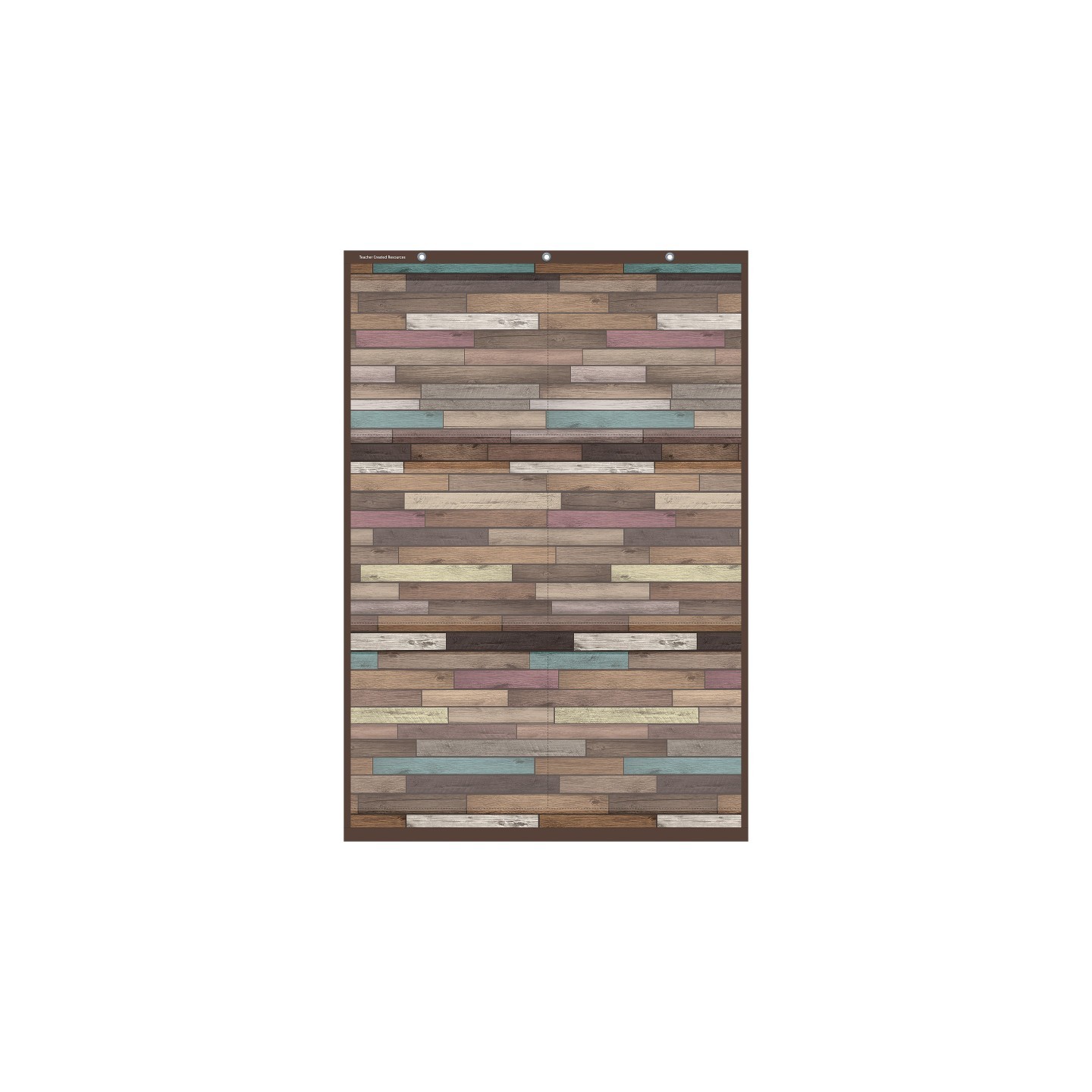 Teacher Created Resources® Reclaimed Wood Design Large 6 Pocket Chart, 26" x 38"