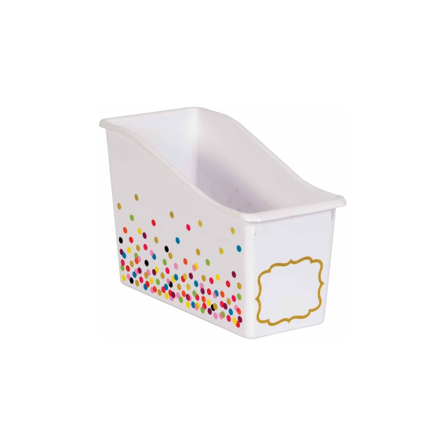 Teacher Created Resources® Confetti Plastic Book Bin