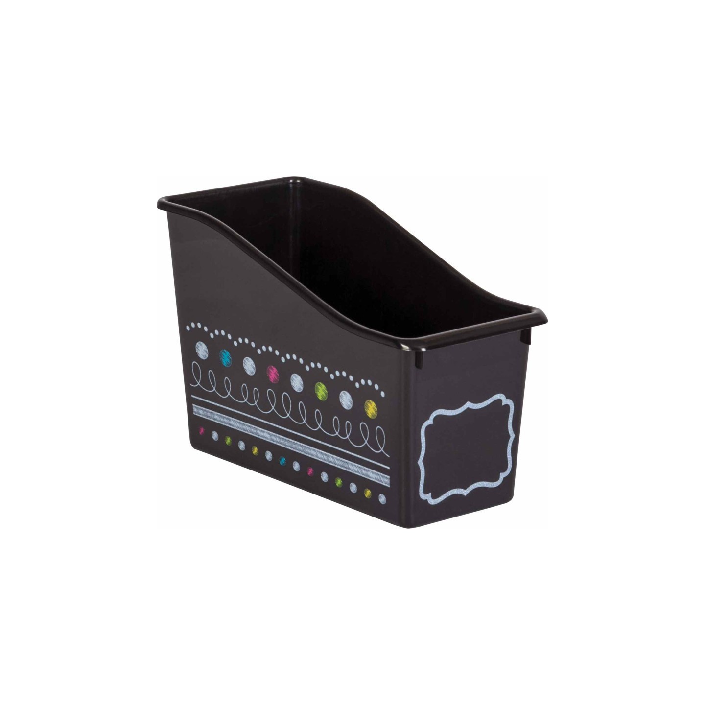 Teacher Created Resources® Chalkboard Brights Plastic Book Bin