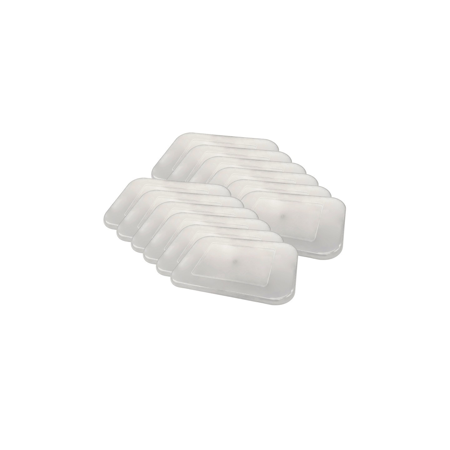Teacher Created Resources® Clear Plastic Storage Bin Lid - Small, Pack of 12