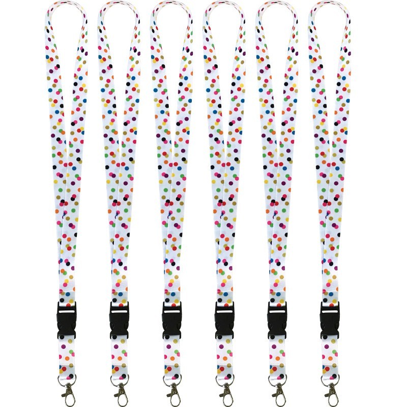 Teacher Created Resources® Confetti Lanyard, Pack of 6