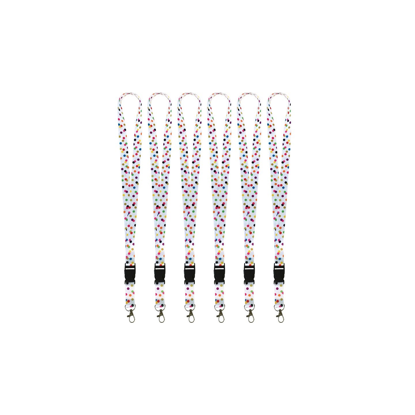 Teacher Created Resources® Confetti Lanyard, Pack of 6