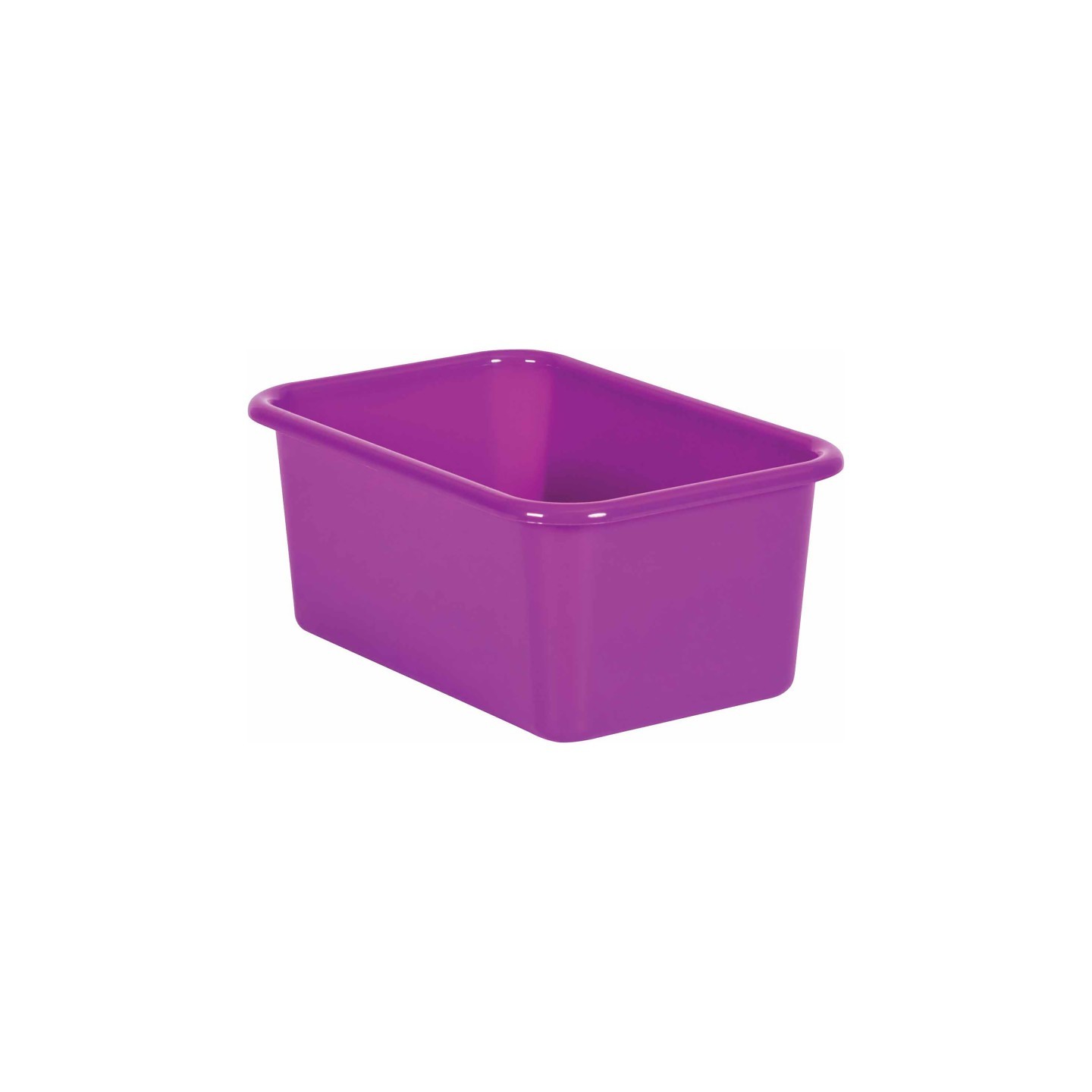 Teacher Created Resources® Purple Small Plastic Storage Bin