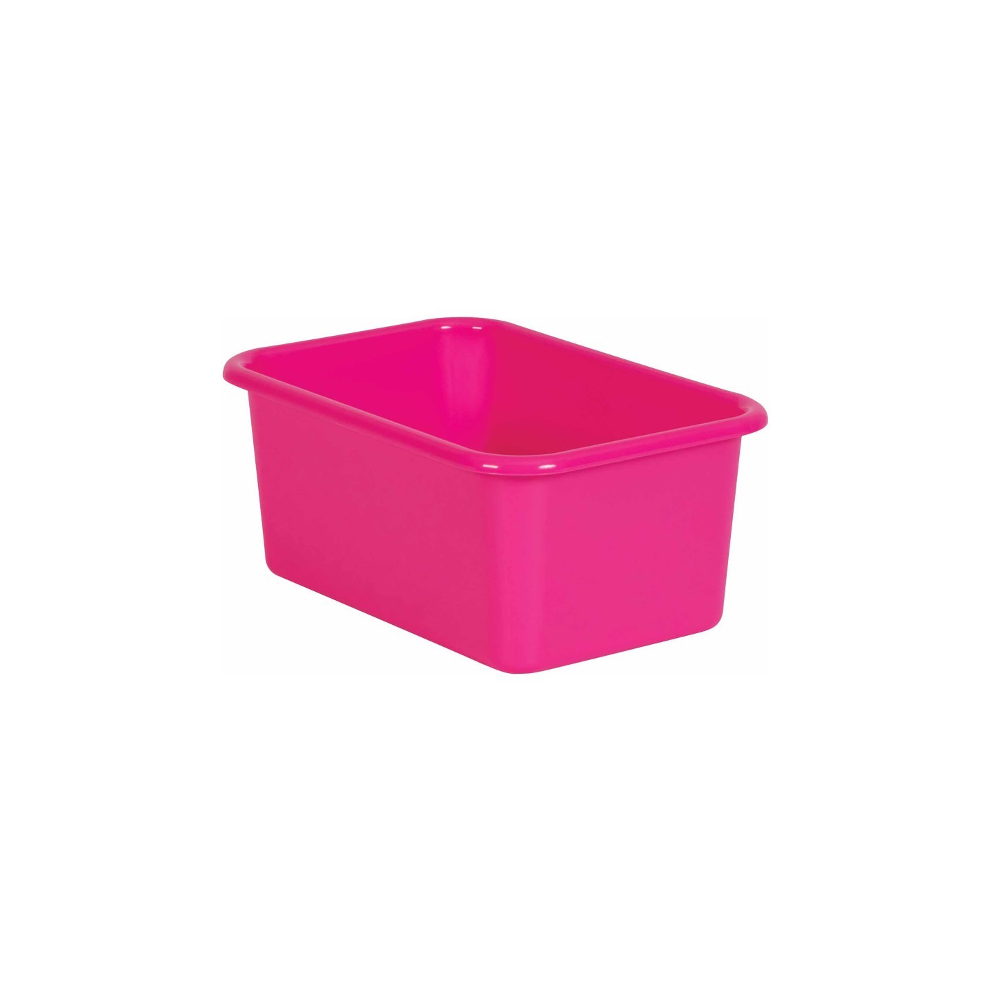 Teacher Created Resources® Pink Small Plastic Storage Bin