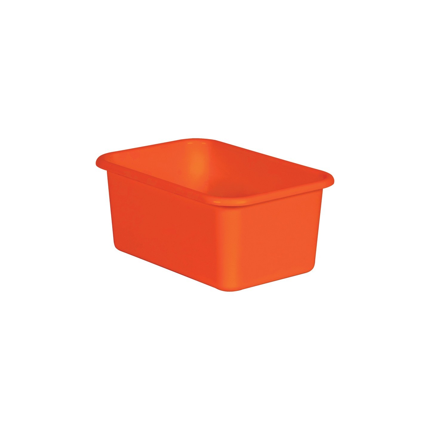 Teacher Created Resources® Orange Small Plastic Storage Bin