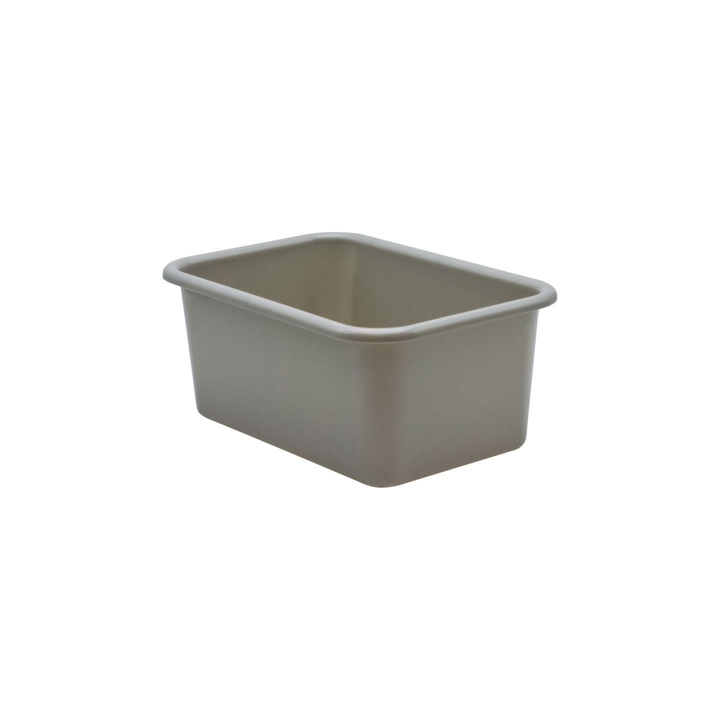 Teacher Created Resources® Gray Small Plastic Storage Bin