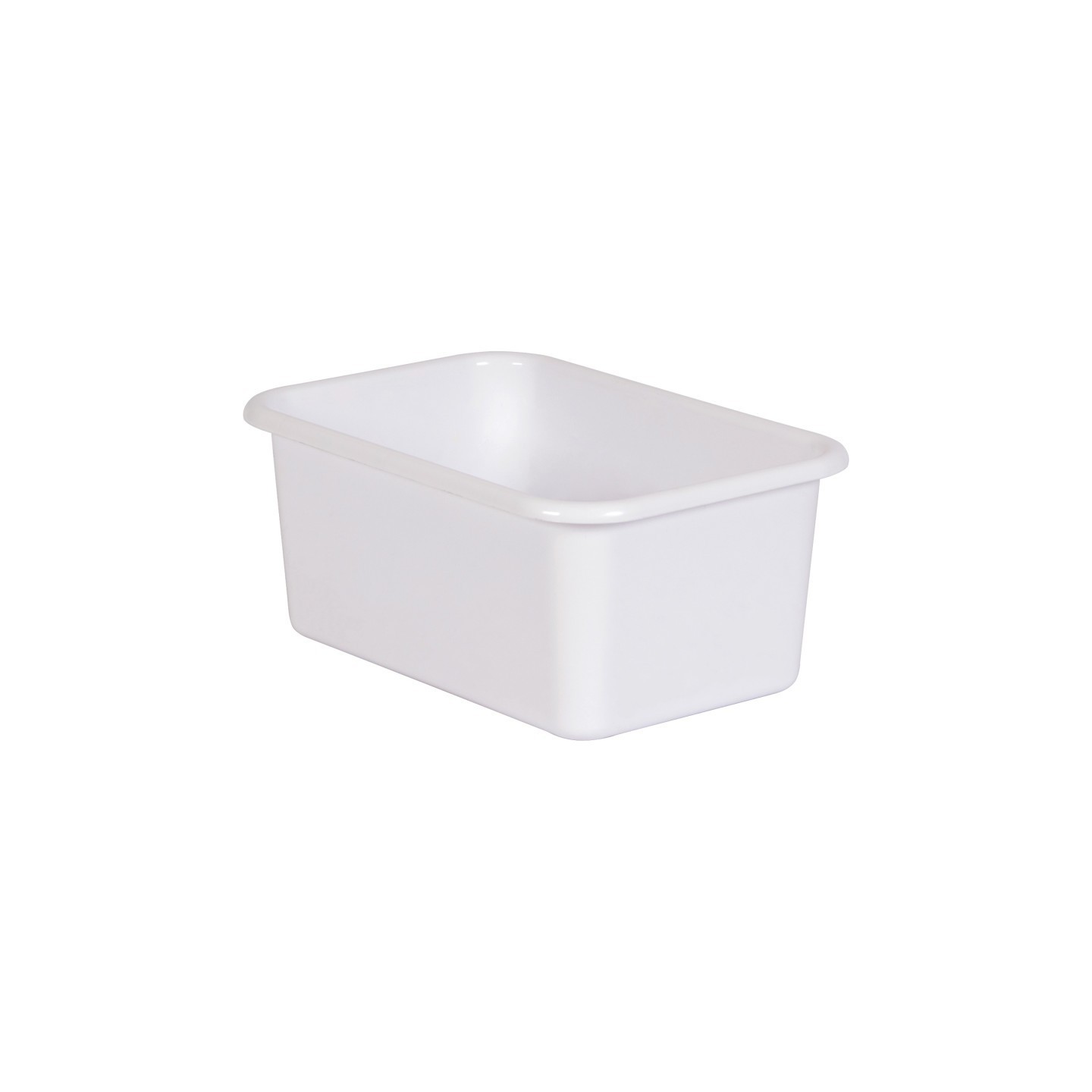 Teacher Created Resources® White Small Plastic Storage Bin
