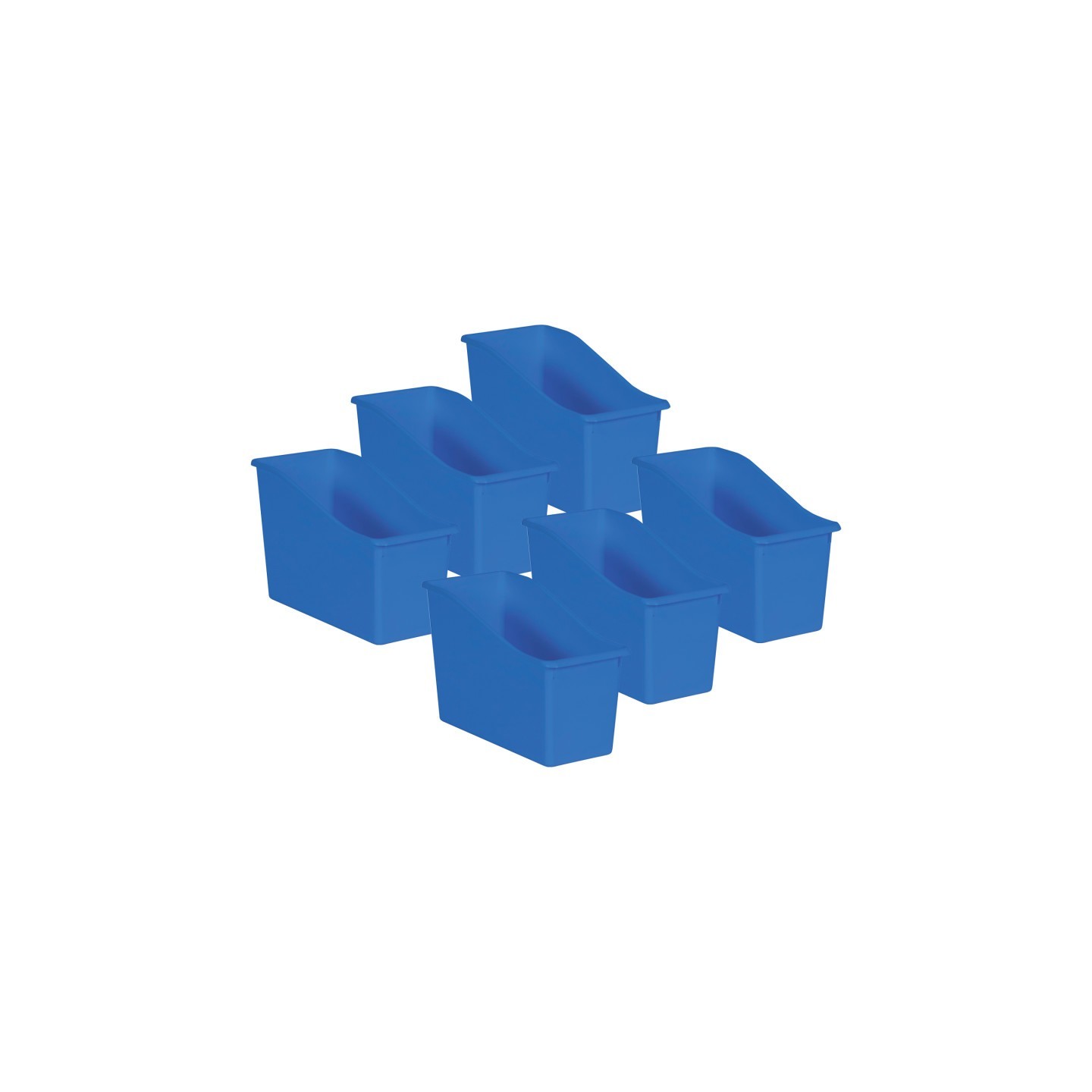 Teacher Created Resources® Blue Plastic Book Bin, Pack of 6