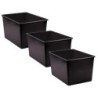 Teacher Created Resources® Black Plastic Multi-Purpose Bin, Pack of 3