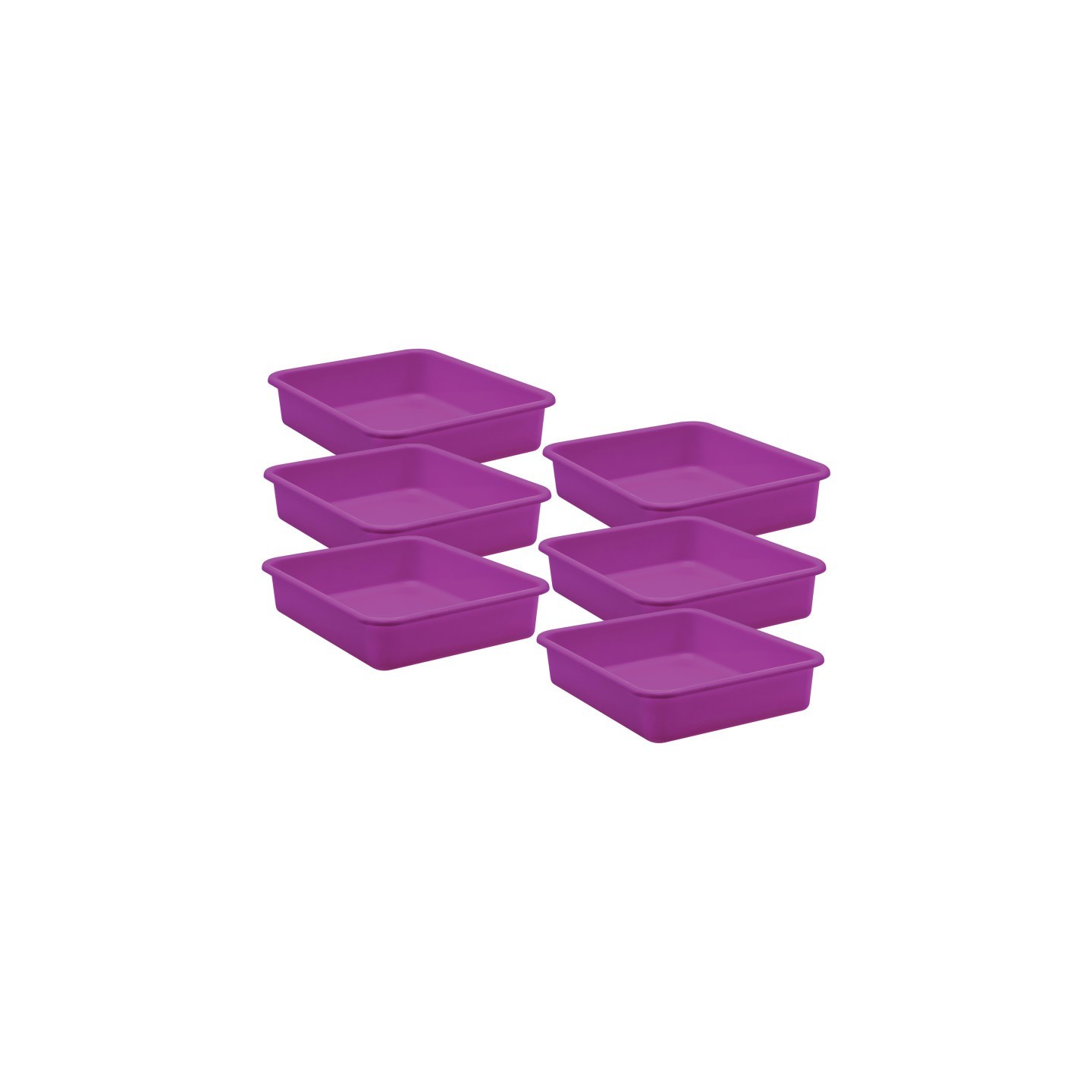 Teacher Created Resources® Purple Large Plastic Letter Tray, Pack of 6