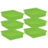 Teacher Created Resources® Lime Large Plastic Letter Tray, Pack of 6