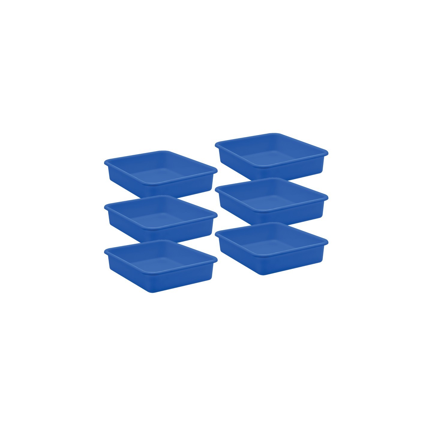Teacher Created Resources® Blue Large Plastic Letter Tray, Pack of 6