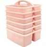 Teacher Created Resources® Blush Plastic Storage Caddy, Pack of 6