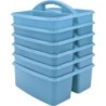 Teacher Created Resources® Light Blue Plastic Storage Caddy, Pack of 6