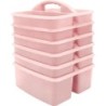 Teacher Created Resources® Storage Caddy, Light Pink, Pack of 6