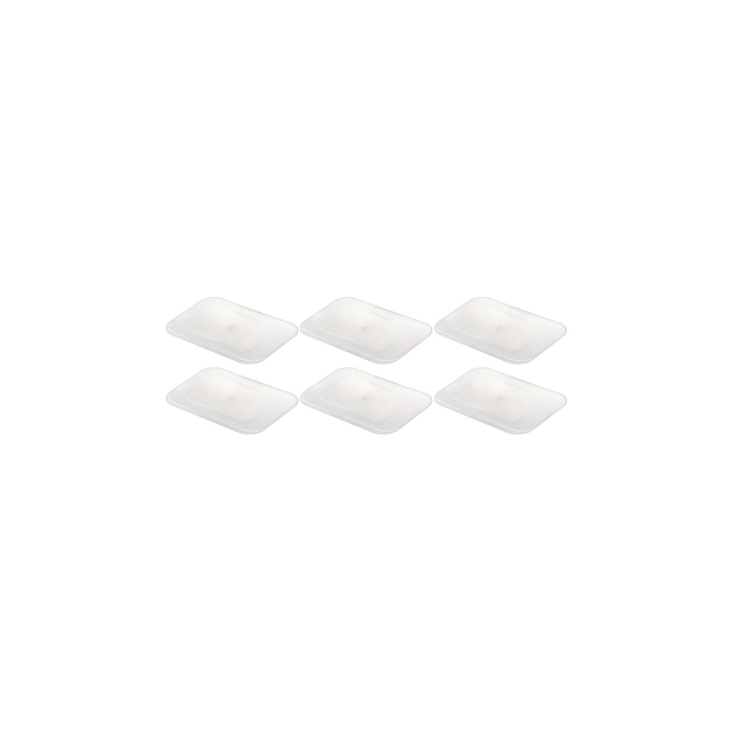 Teacher Created Resources® Plastic Letter Tray Lid, Clear, Pack of 6