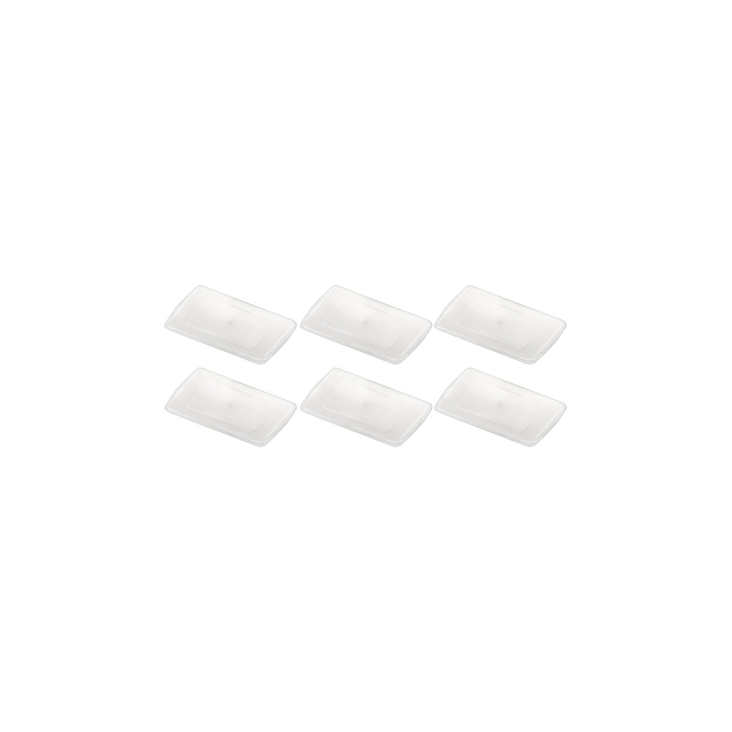 Teacher Created Resources® Multi-Purpose Bin Lid, Clear, Pack of 6