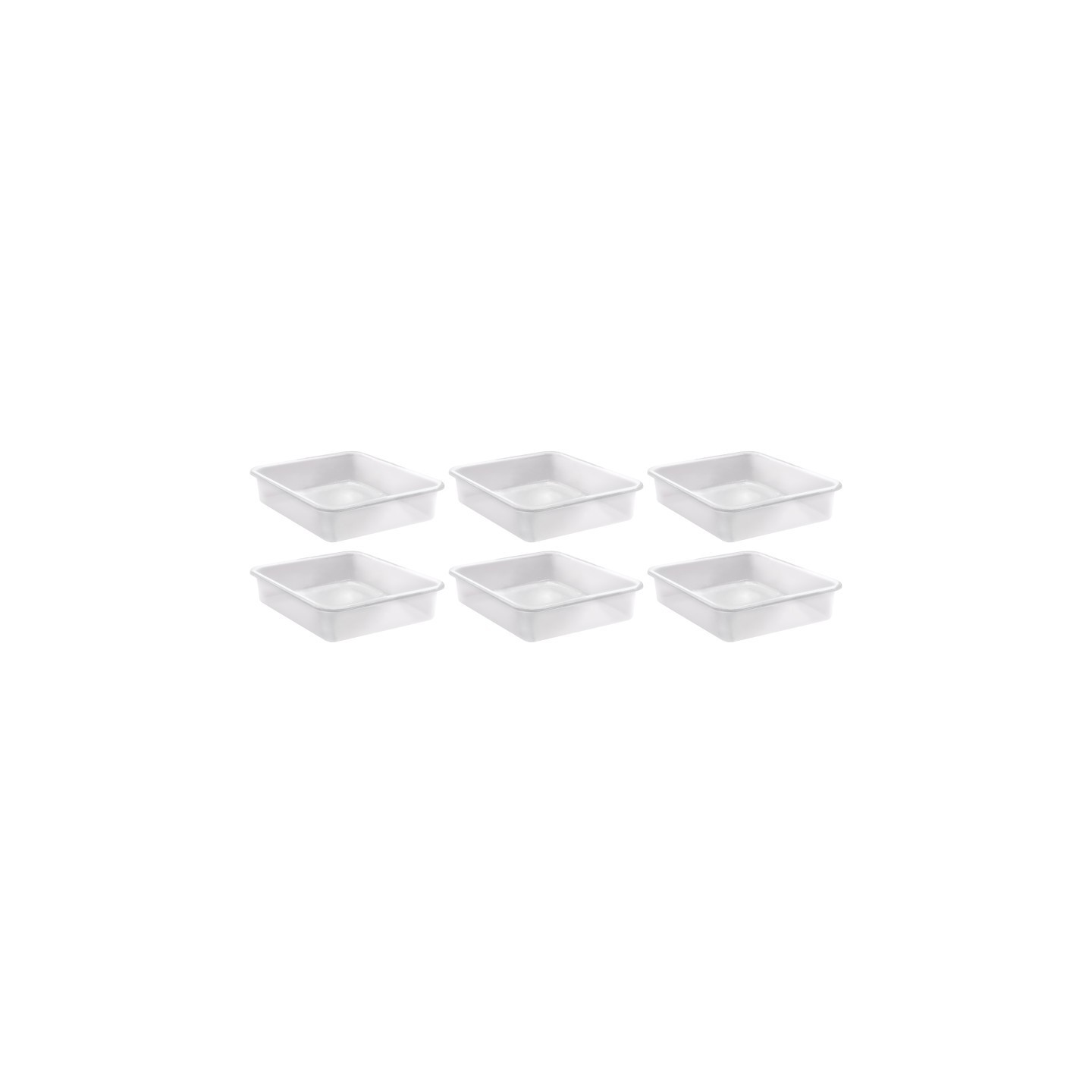 Teacher Created Resources® Large Plastic Letter Tray, Clear, Pack of 6